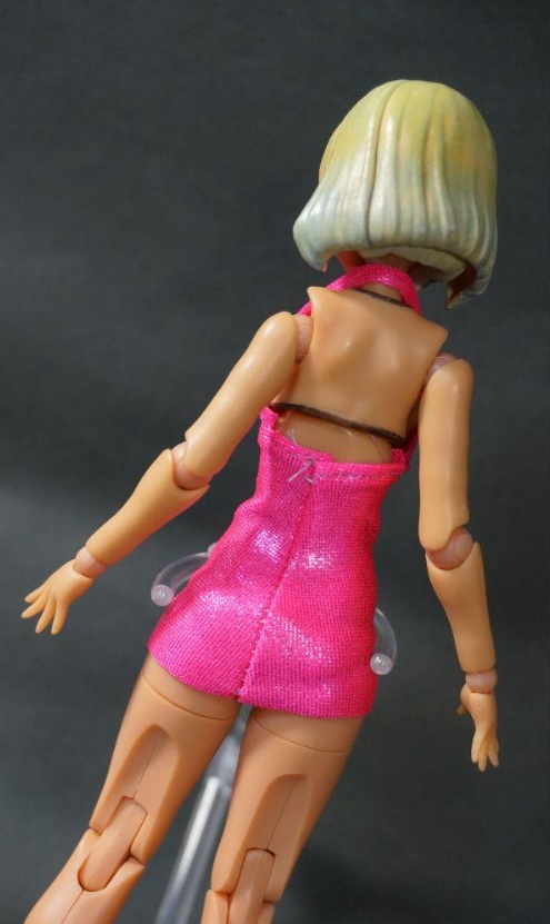 【ミニチュア・ハンドメイド】1/12サイズ向け/キャバドレス風衣装フリーサイズ