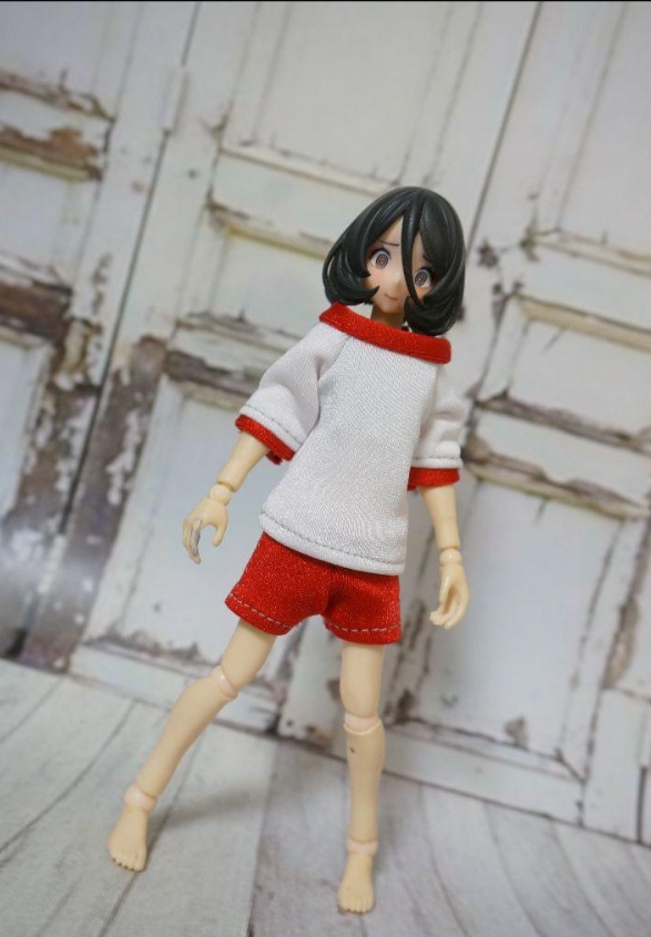 【ハンドメイド】1/12青・赤の体操服【S~M向け・でもかなりフリーサイズ】