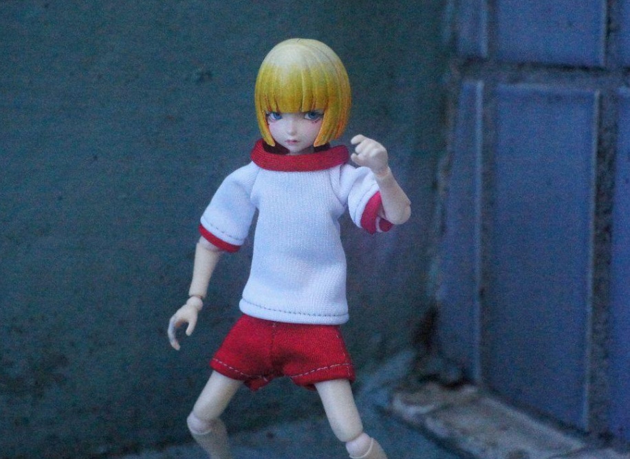 【ハンドメイド】1/12青・赤の体操服【S~M向け・でもかなりフリーサイズ】