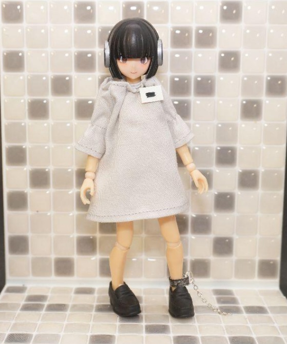 【ハンドメイド・ミニチュア服】1/12 実験体・被験体風コスチューム【S~M程度、でもかなりフリーサイズ】