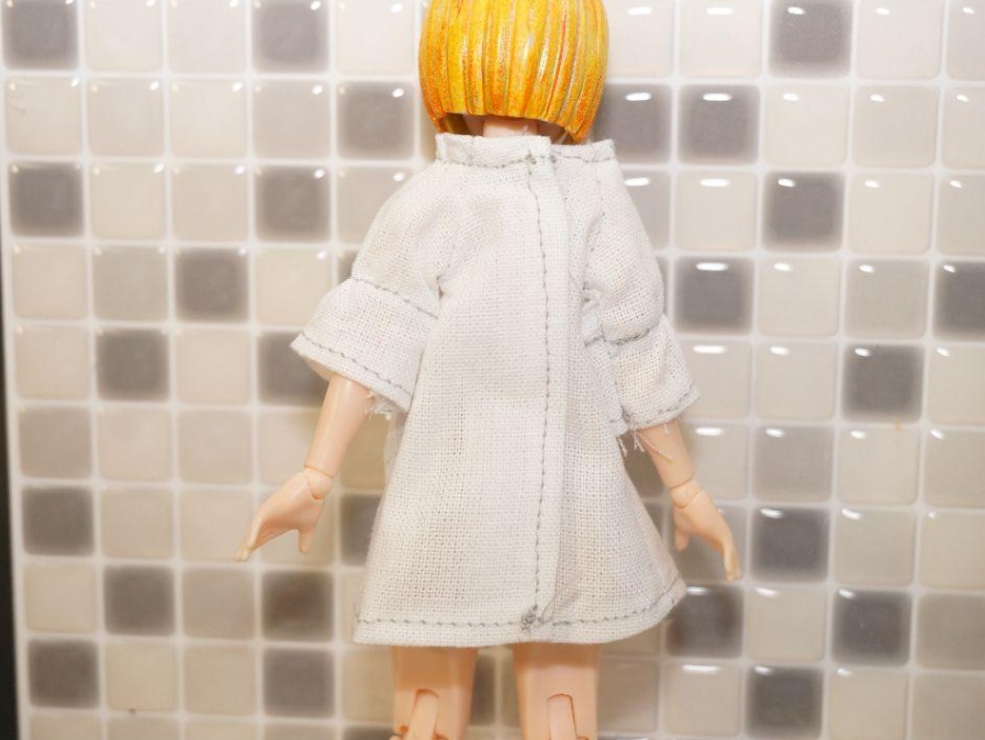 【ハンドメイド・ミニチュア服】1/12 実験体・被験体風コスチューム【S~M程度、でもかなりフリーサイズ】