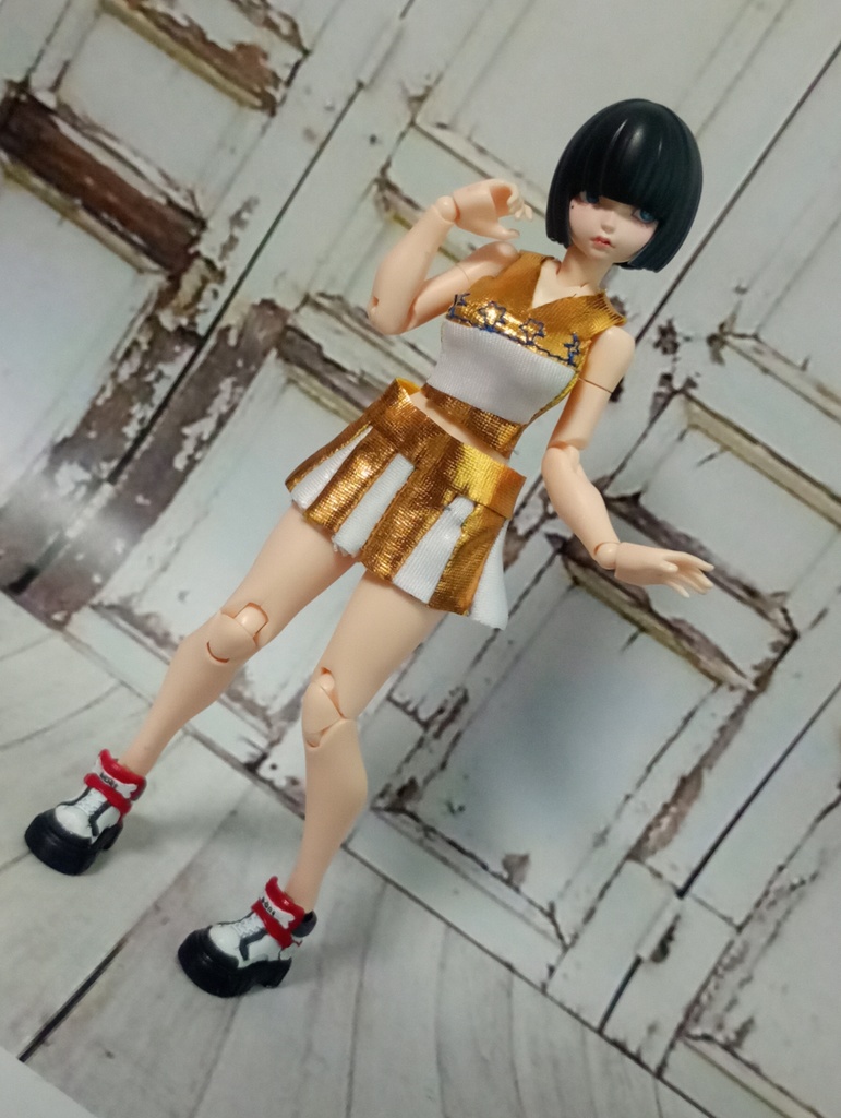 【ハンドメイド5色】1/12チアリーダー(チアガール衣装)【かなりフリーサイズ】