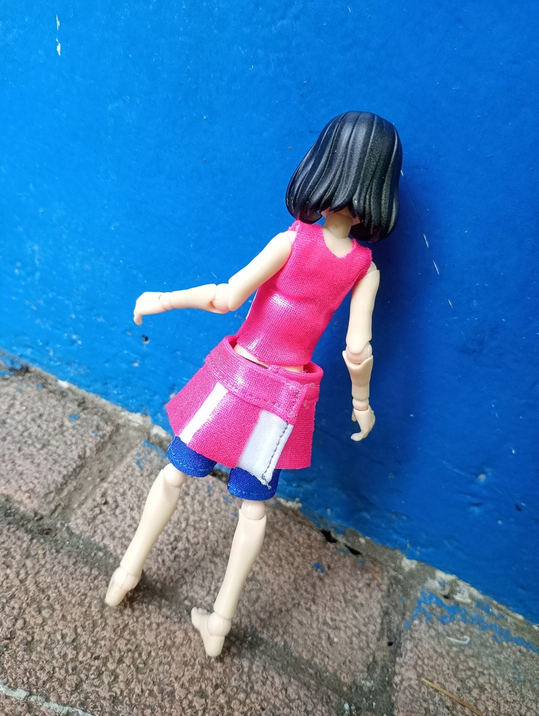 【ハンドメイド5色】1/12チアリーダー(チアガール衣装)【かなりフリーサイズ】