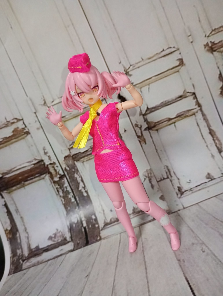【ミニチュア・ハンドメイド】1/12サイズ向け/添乗員さん風衣装