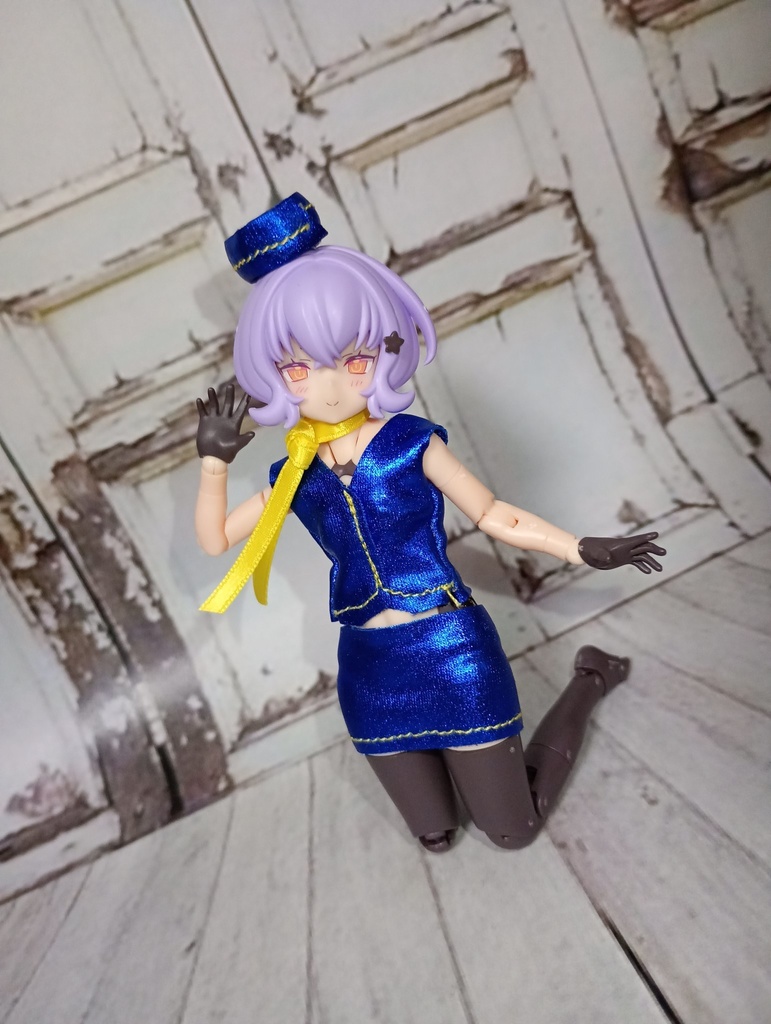 【ミニチュア・ハンドメイド】1/12サイズ向け/添乗員さん風衣装