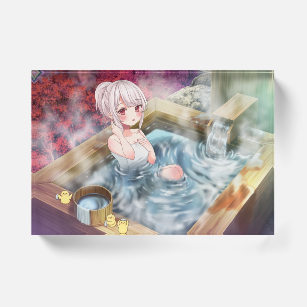 温泉アクリルブロック(秋)