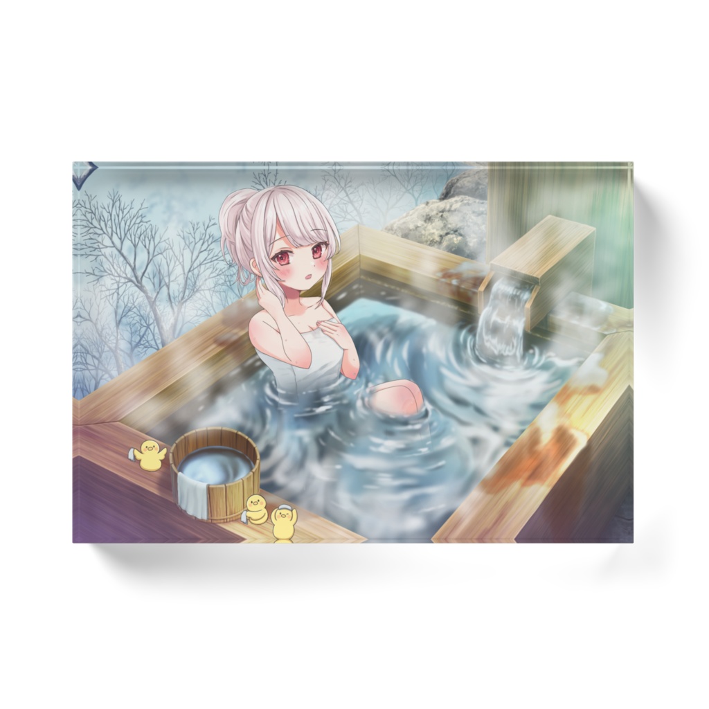 温泉アクリルブロック(冬)
