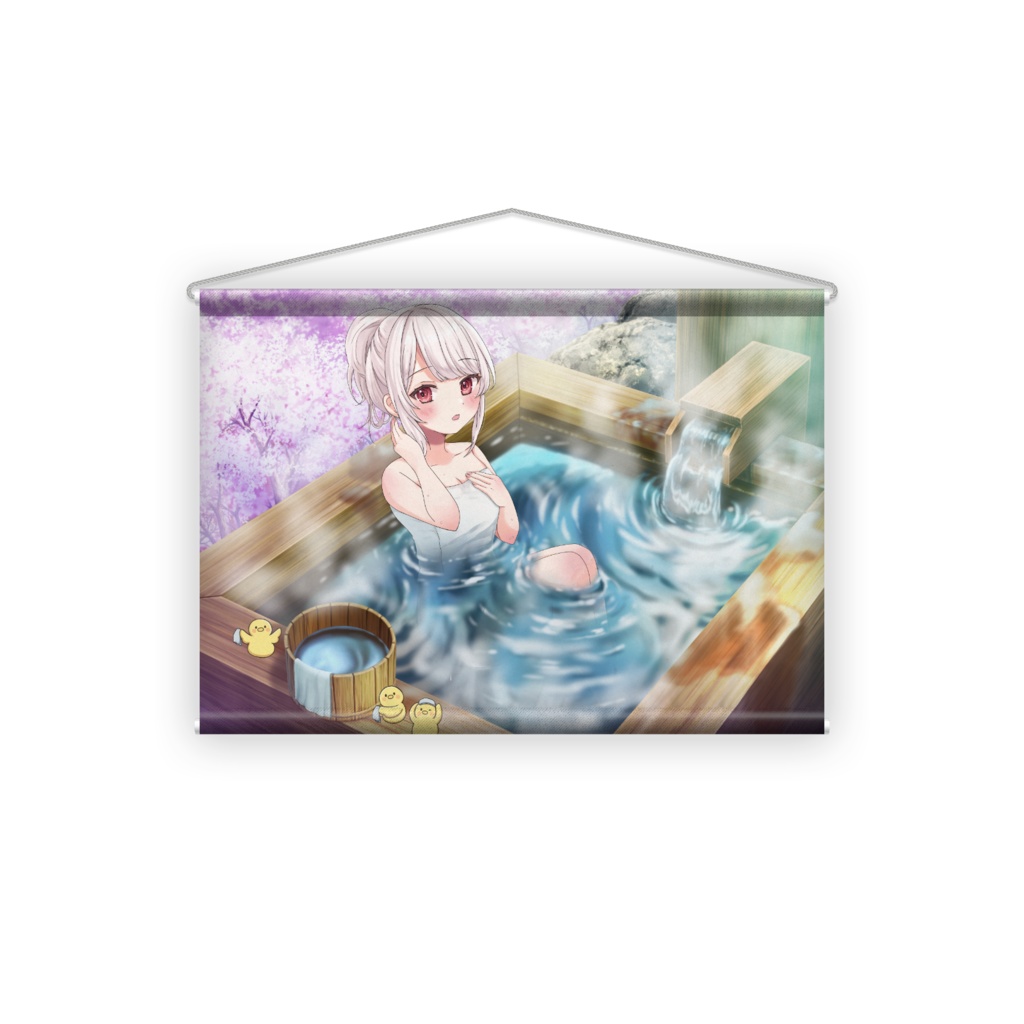 温泉タペストリー(春)