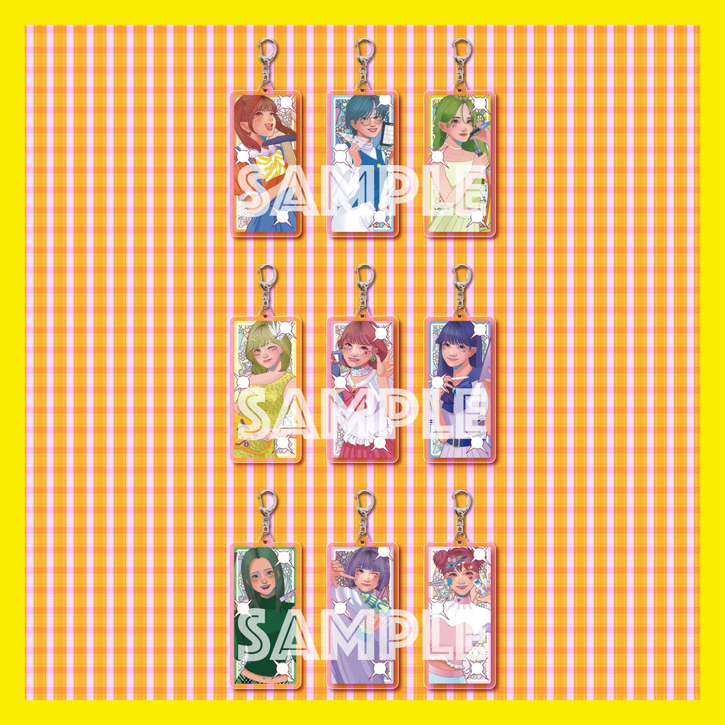  IDOL×ARTアクリルキーホルダー 全9種