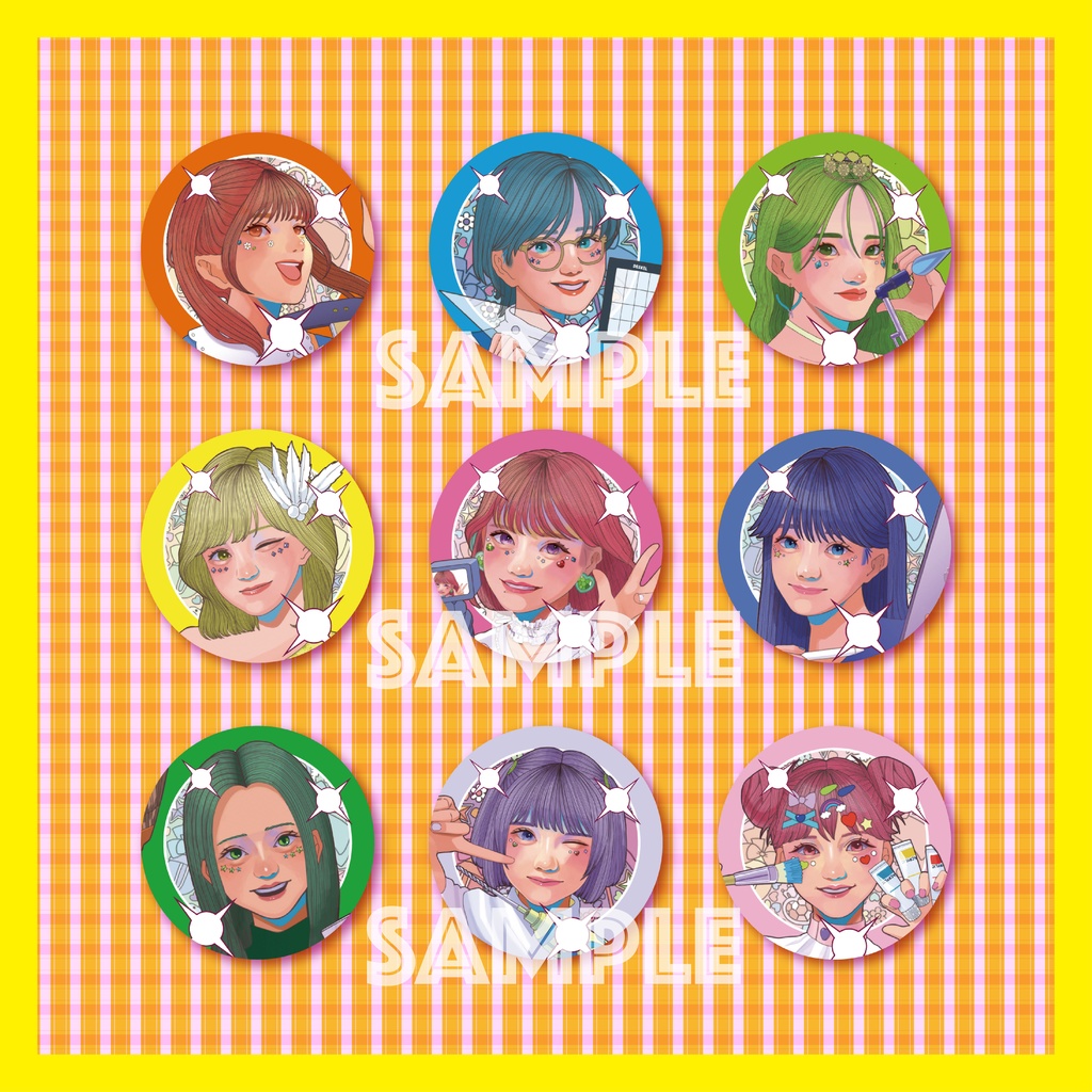 IDOL ×ART缶バッジ 全9種