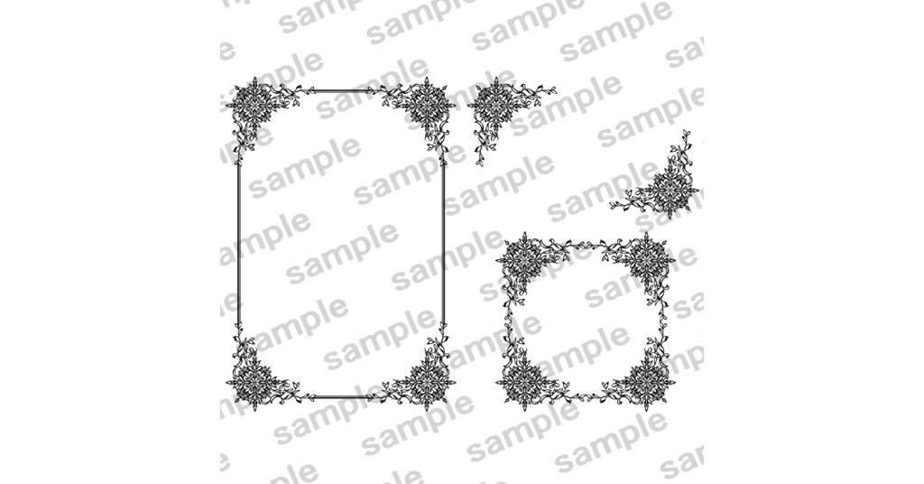 表紙飾り罫素材集1