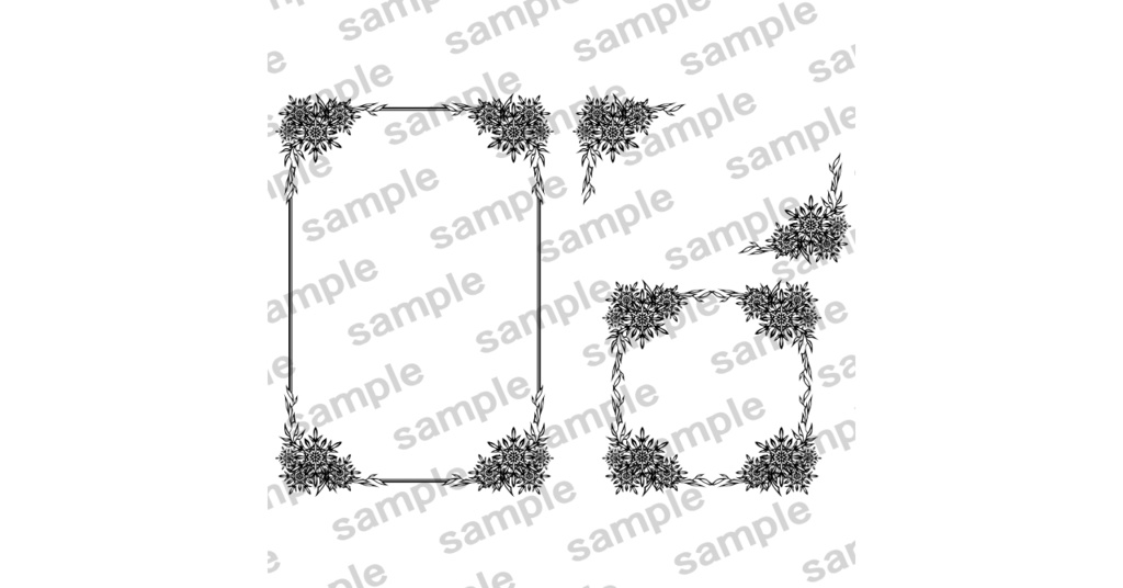 表紙飾り罫素材集1