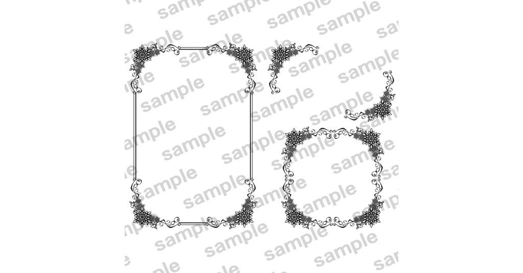 表紙飾り罫素材集1