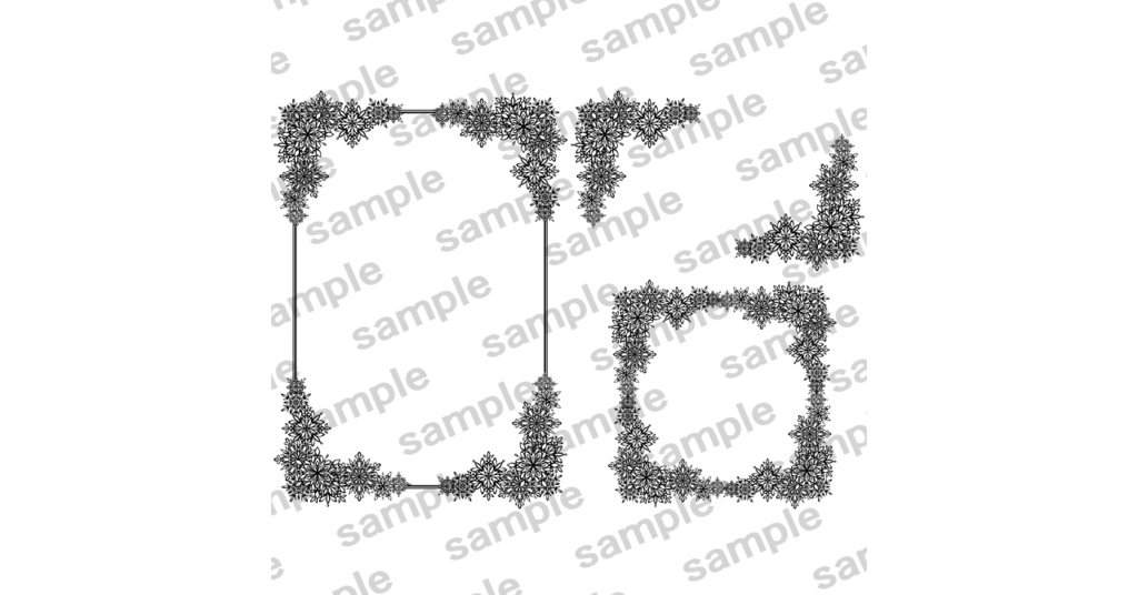 表紙飾り罫素材集1