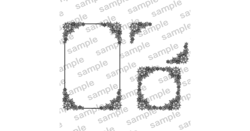 表紙飾り罫素材集1