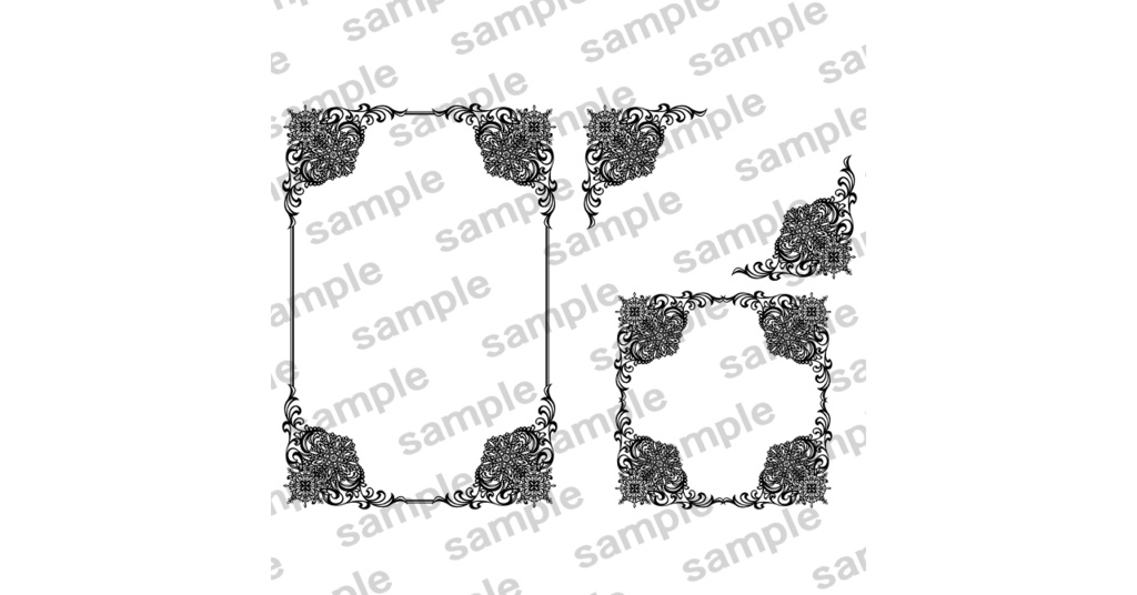 表紙飾り罫素材集1