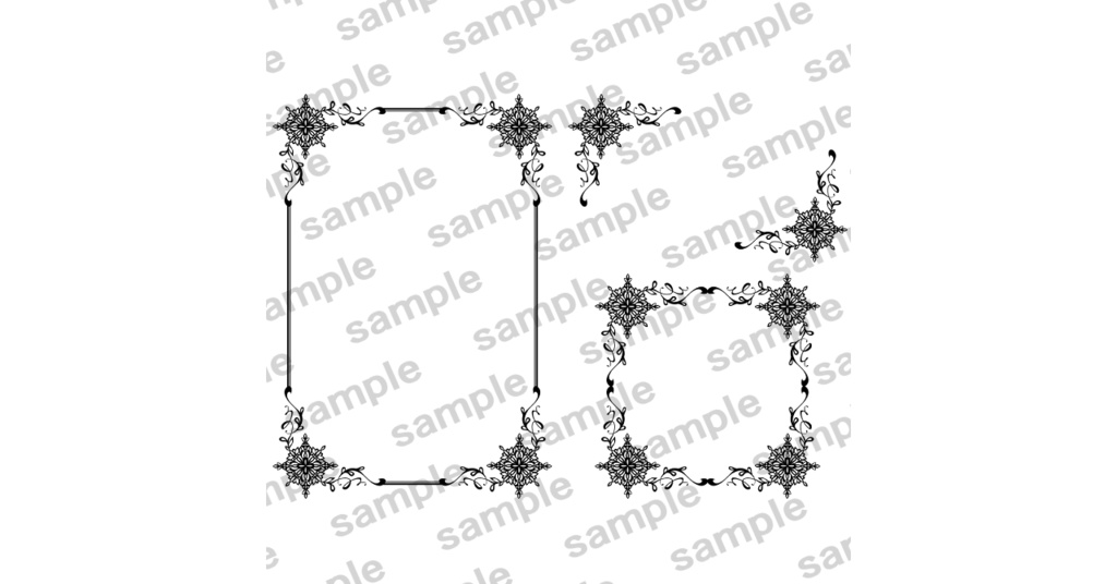 表紙飾り罫素材集1