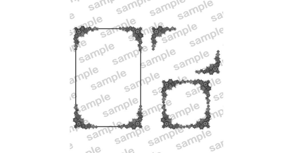 表紙飾り罫素材集1