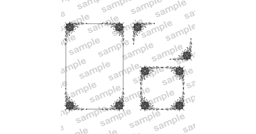 表紙飾り罫素材集1