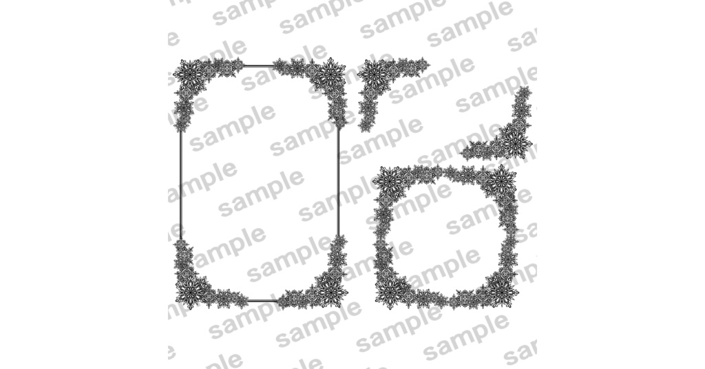 表紙飾り罫素材集1