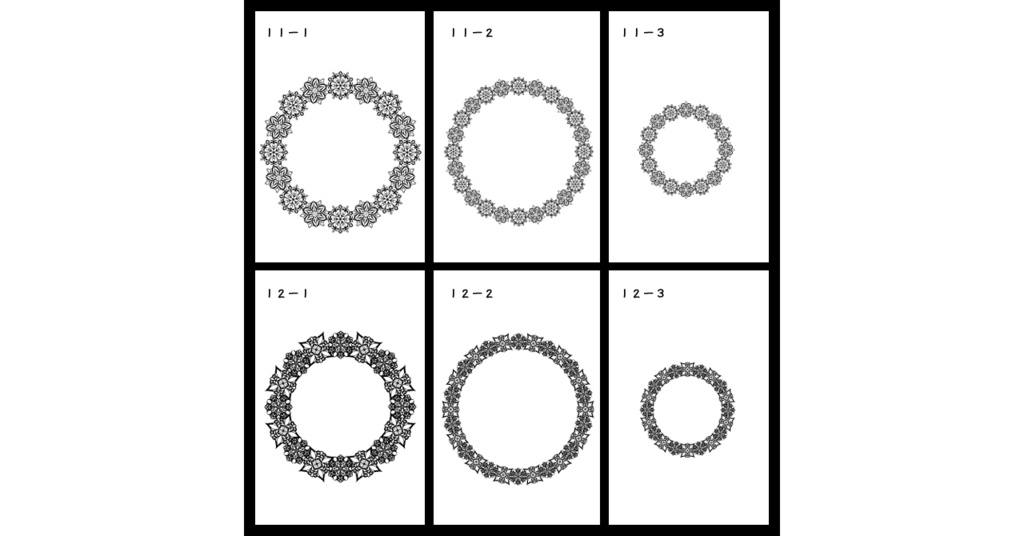 レース風円環素材集1