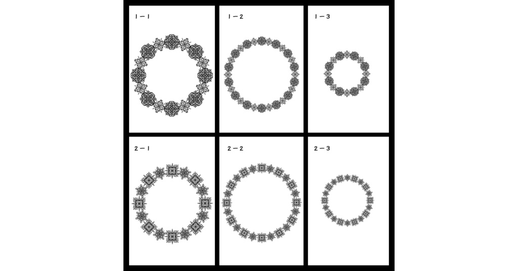 レース風円環素材集1