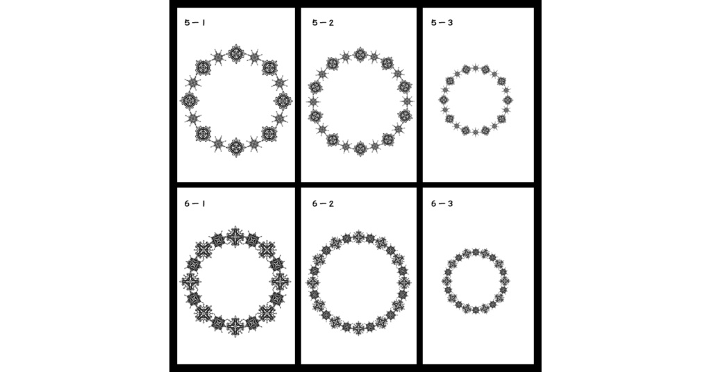 レース風円環素材集1