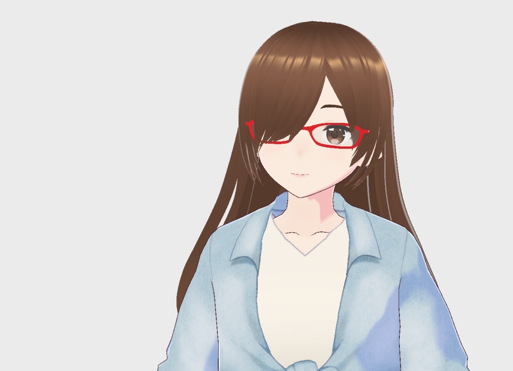 【3Dモデル】眼鏡女子