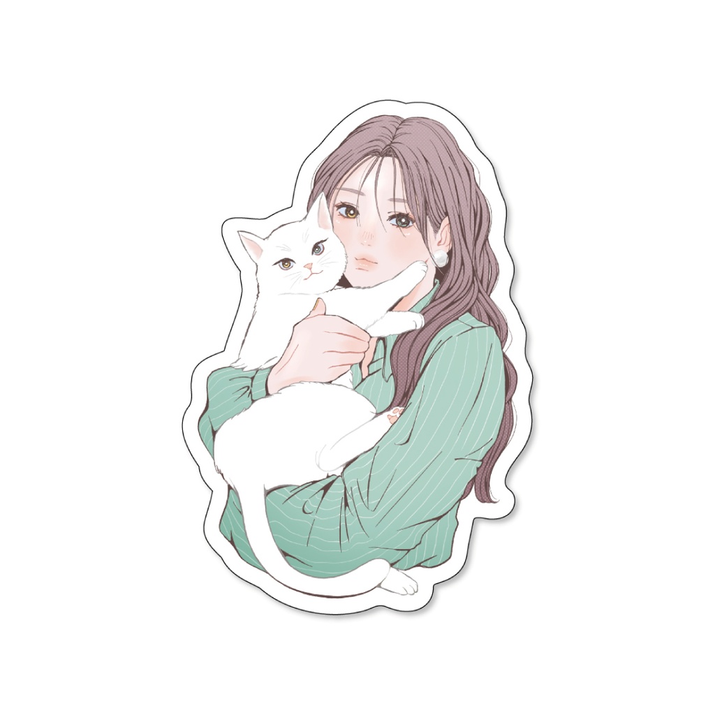 ステッカー（猫派）