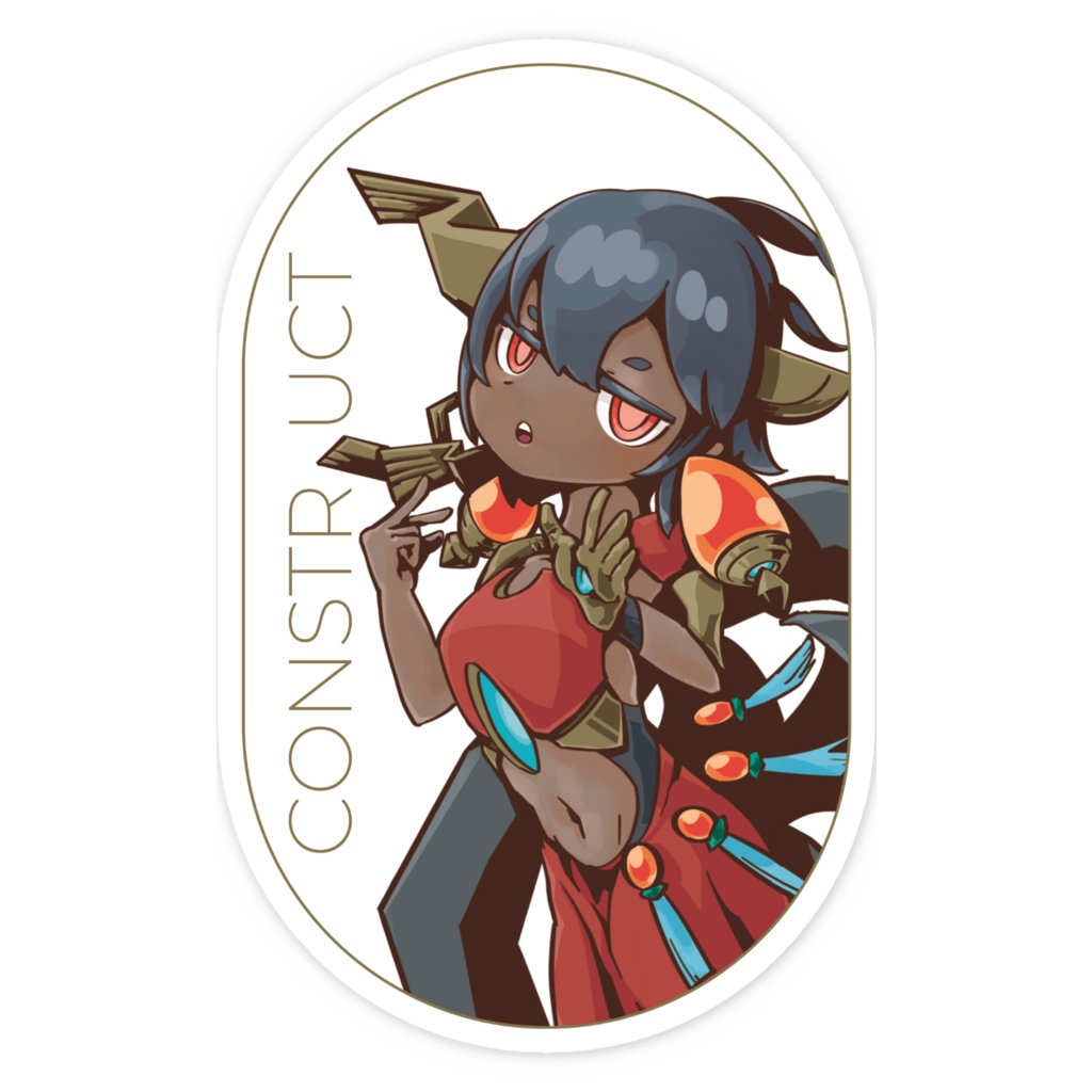 ロボ少女ステッカー