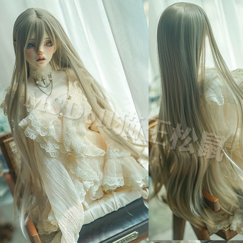 ロングウェーブウィッグ 1/3 1/4 耐熱 ソフトファイバー