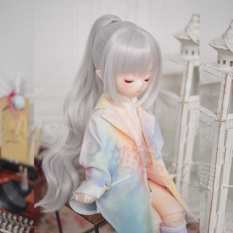 1/3 1/4 9色 ふわふわロングカール ポニーテール 耐熱