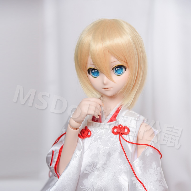 1/3 1/4 1/6 ショートヘア ドール用ウィッグ 耐熱