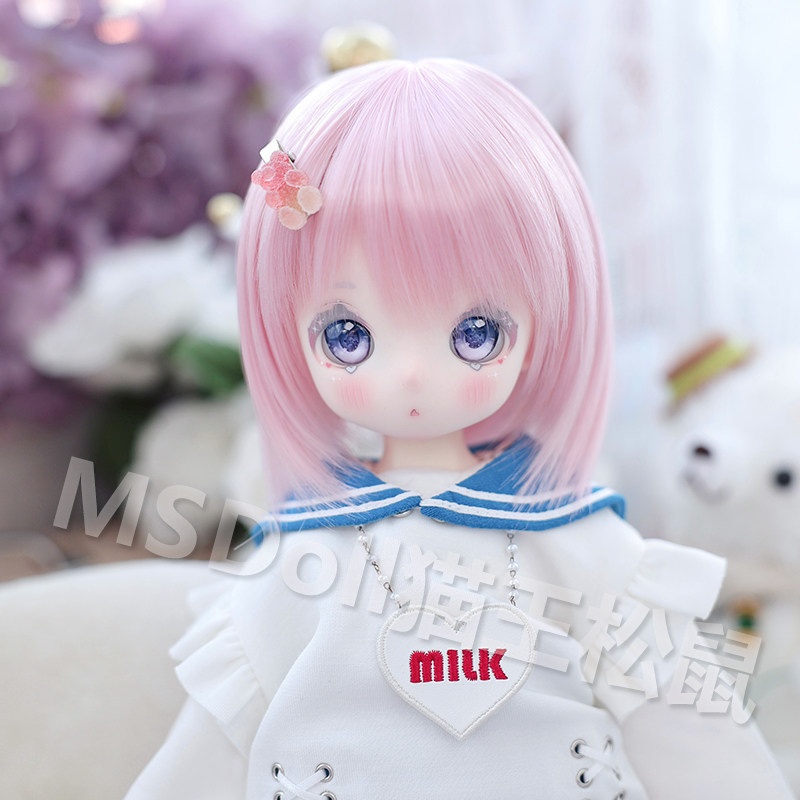 1/3 1/4 1/6 ショートヘア ドール用ウィッグ 耐熱