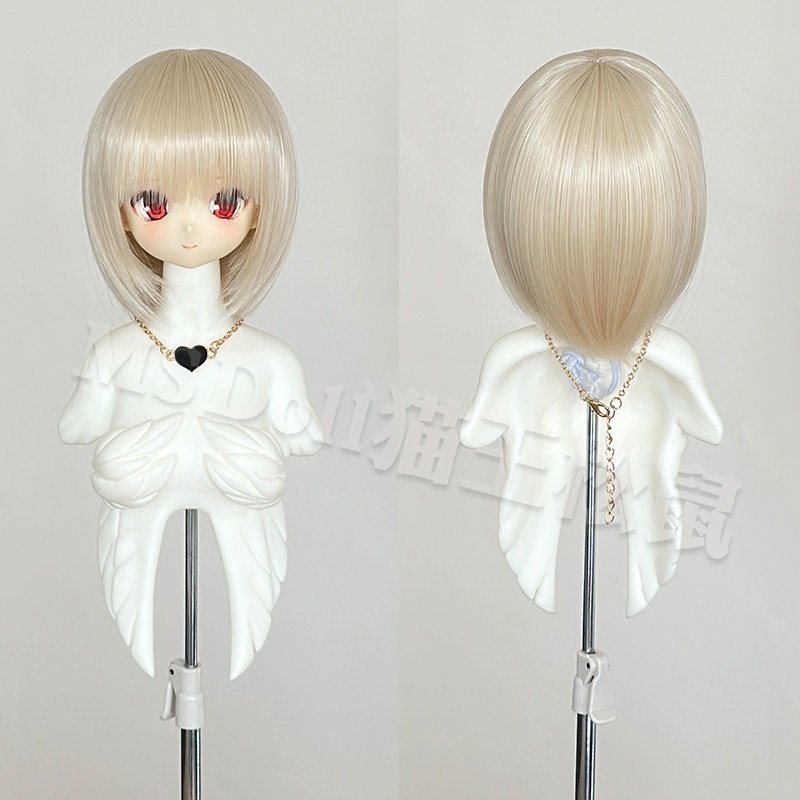1/3 1/4 1/6 ショートヘア ドール用ウィッグ 耐熱