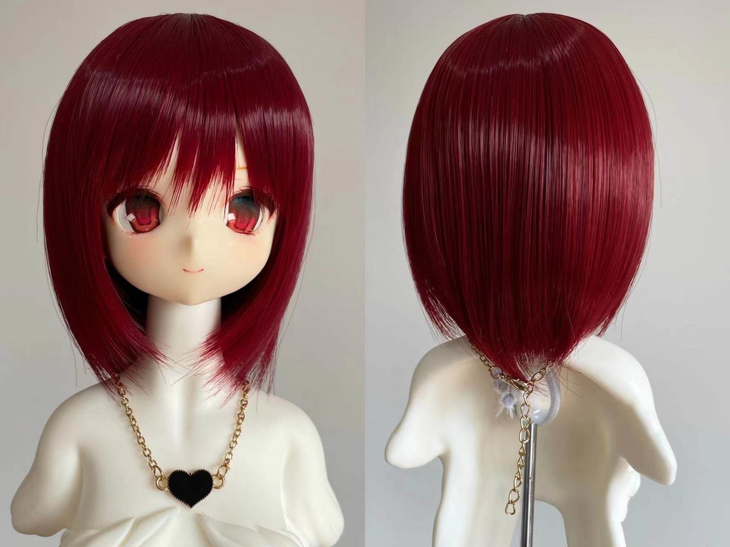 1/3 1/4 1/6 ショートヘア ドール用ウィッグ 耐熱