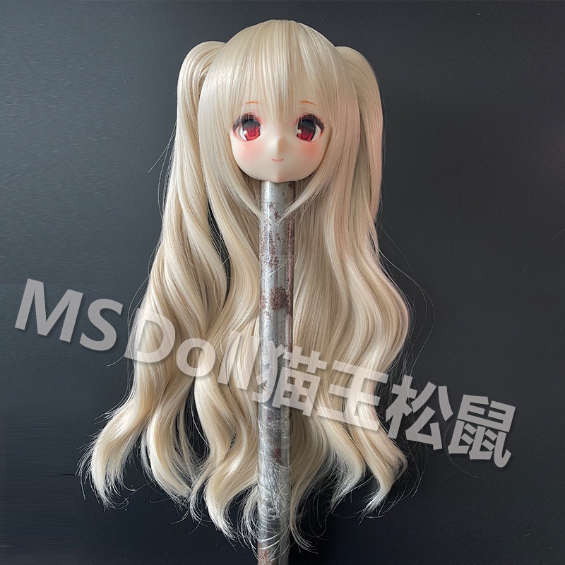 1/3 1/4 1/6 ロングウェーブ ツインテール ドール用ウィッグ 耐熱