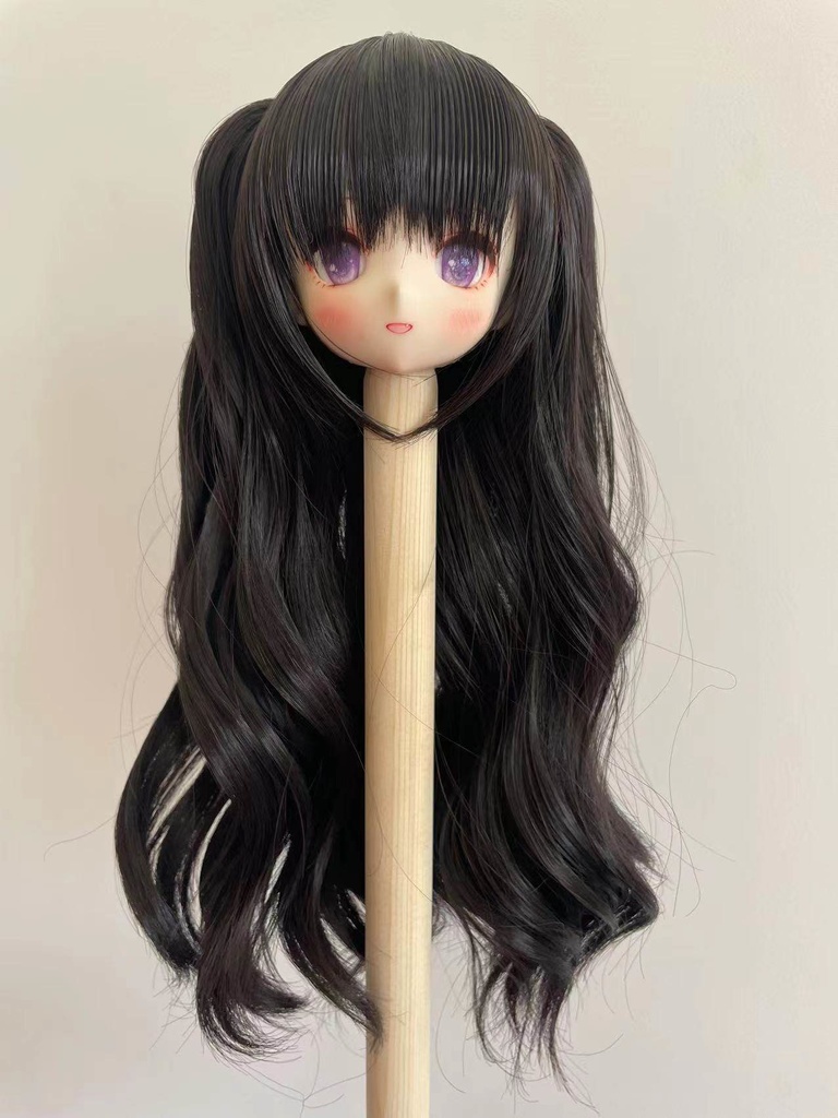 1/3 1/4 1/6 ロングウェーブ ツインテール ドール用ウィッグ 耐熱