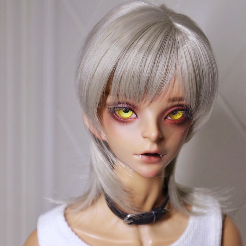 1/3 1/4 1/6 ボーイッシュショート ドール用ウィッグ 耐熱