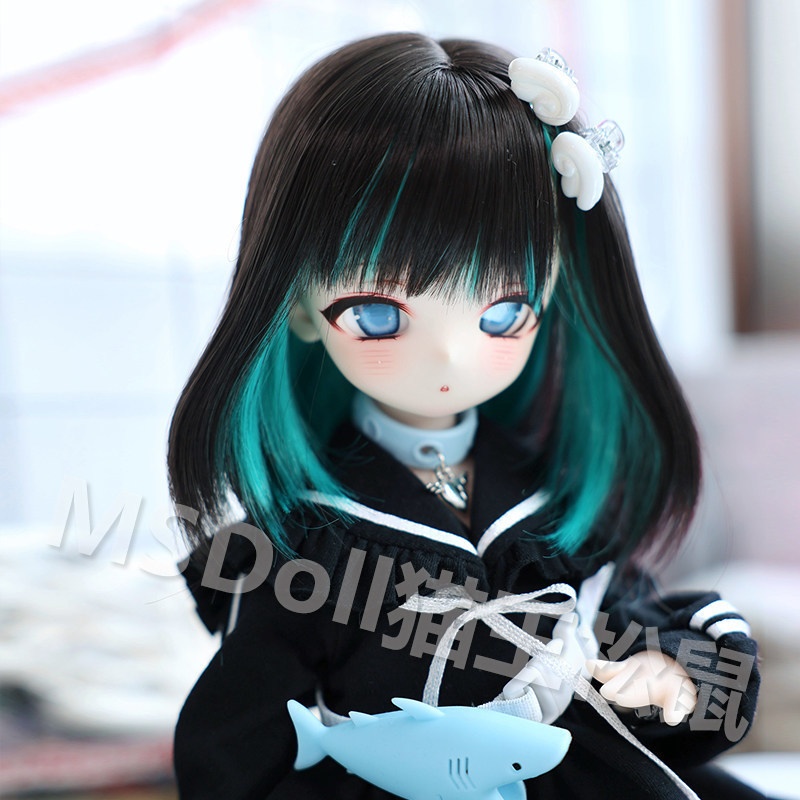 ポイントカラーショート ドール用ウィッグ 耐熱