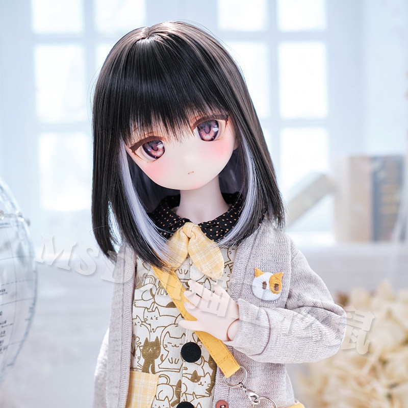 ポイントカラーショート ドール用ウィッグ 耐熱