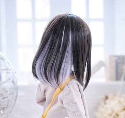 ポイントカラーショート ドール用ウィッグ 耐熱