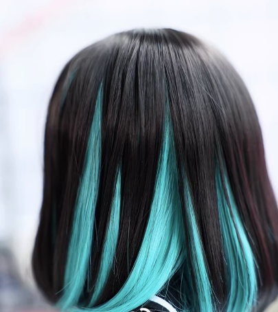 ポイントカラーショート ドール用ウィッグ 耐熱