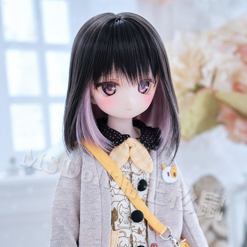 ポイントカラーショート ドール用ウィッグ 耐熱