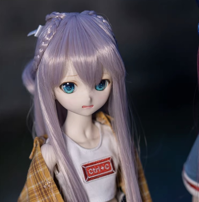 1/3 1/4 1/6 ロングカール ドール用ウィッグ 耐熱