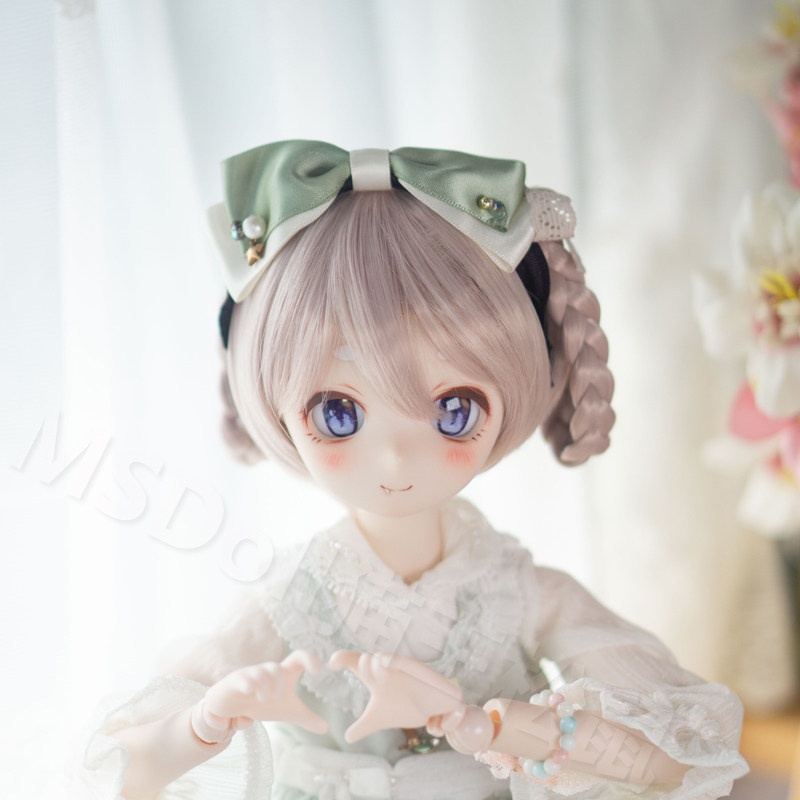 1/3 1/4 1/6 和風ツインテール ドール用ウィッグ 耐熱