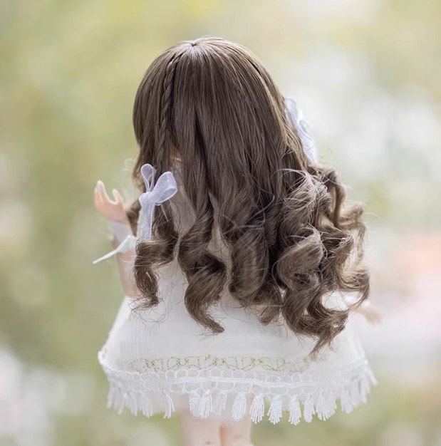 1/12 1/8 ダブルサイドブレイド ドール用ウィッグ 耐熱 【頭囲12-13cm】