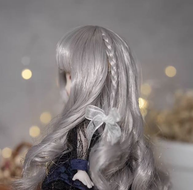 1/12 1/8 ダブルサイドブレイド ドール用ウィッグ 耐熱 【頭囲12-13cm】