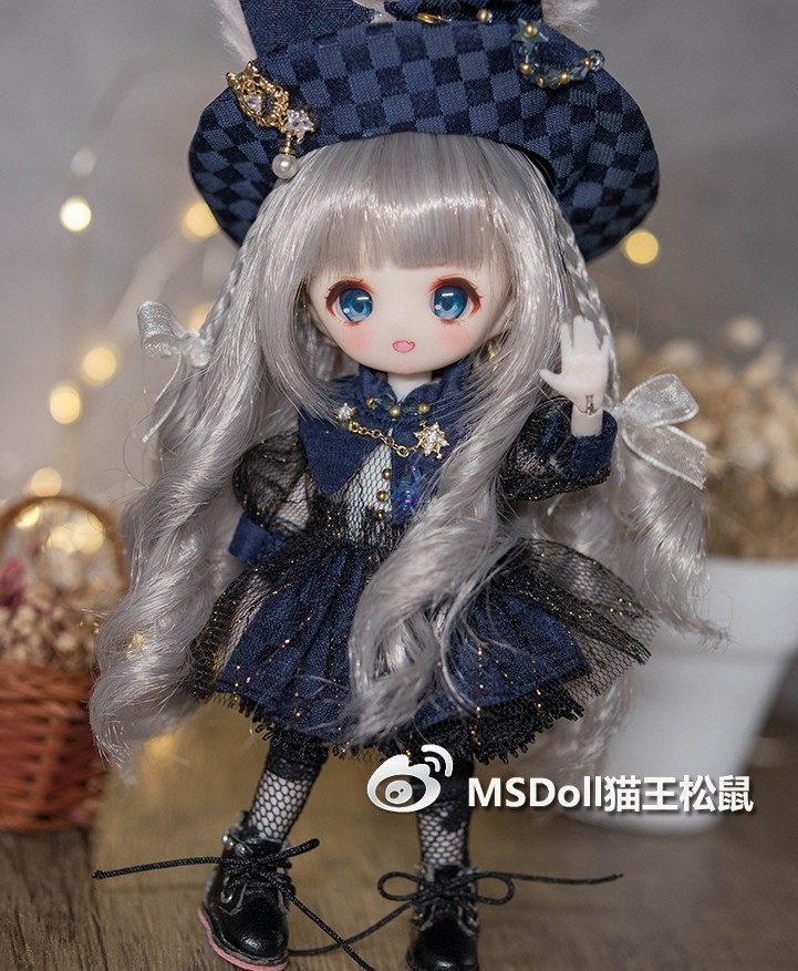 1/12 1/8 ダブルサイドブレイド ドール用ウィッグ 耐熱 【頭囲12-13cm】