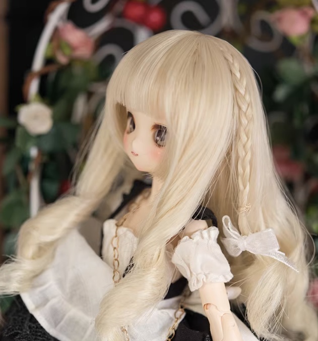 1/12 1/8 ダブルサイドブレイド ドール用ウィッグ 耐熱 【頭囲12-13cm】